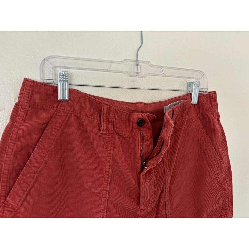 Outerknown Shorts 32 rust Seventyseven Cord Utility 8" Pockets 70s Surf Retro - Picture 7 of 16
